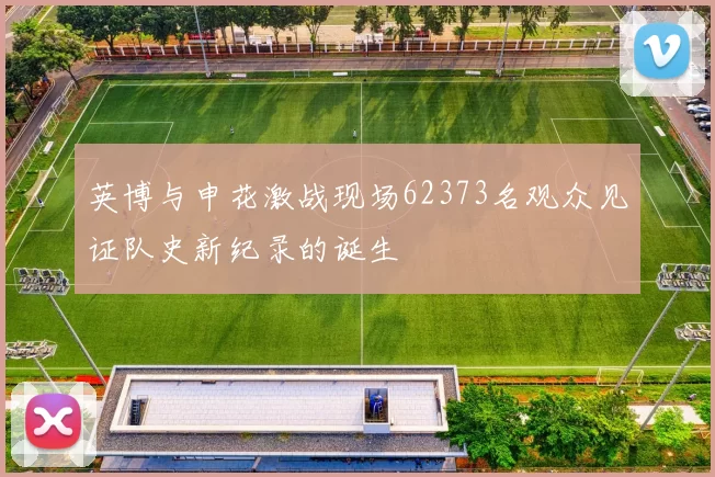 英博与申花激战现场62373名观众见证队史新纪录的诞生